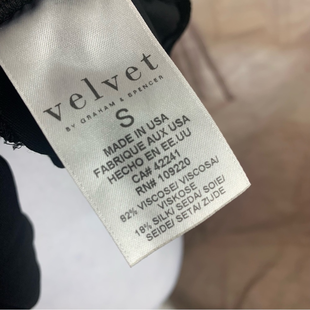 Velvet by Graham & Spencer ALEAHA SILK VELVET HALTER TOP - Picture 11 of 13